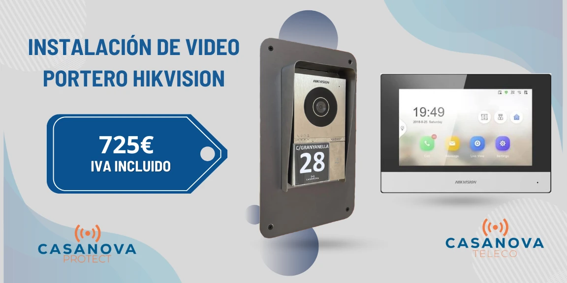 Oferta videoportero Hikvision con instalación